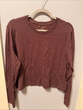 New Balance Long Sleeve Crew Top - Mauve